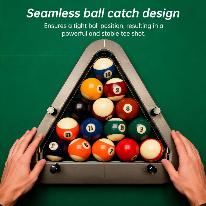 Precision Professional Billiard Ball Rack | Solid Wood, Zero-Gap 8-Ball & 9-Ball Pool Rack