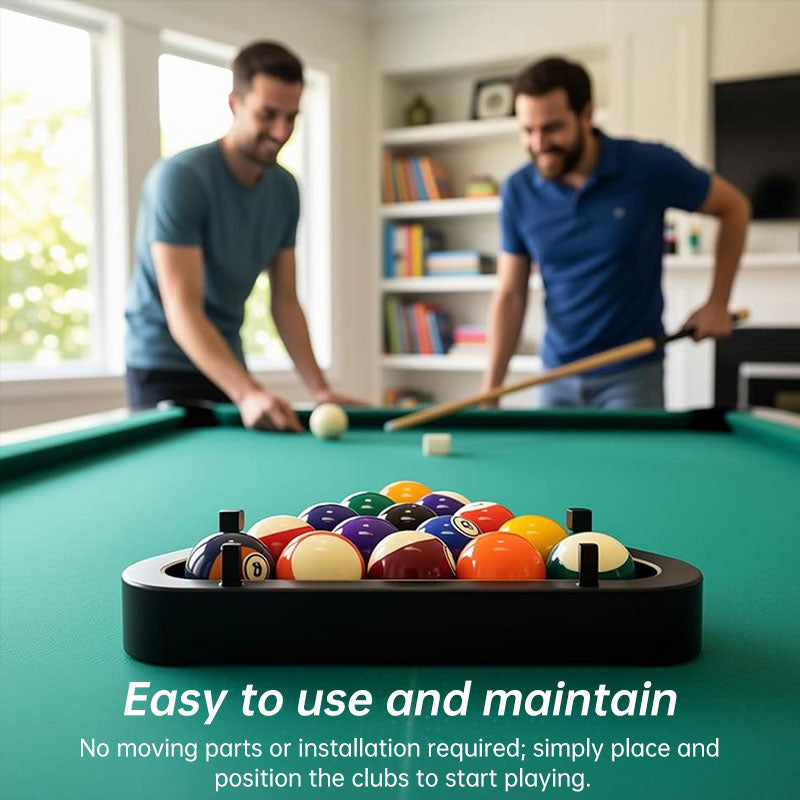 Precision Professional Billiard Ball Rack | Solid Wood, Zero-Gap 8-Ball & 9-Ball Pool Rack