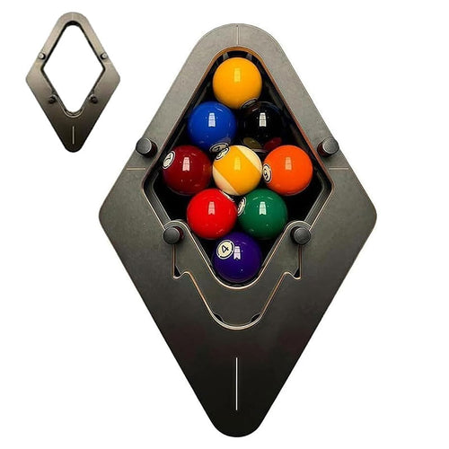 Precision Professional Billiard Ball Rack | Solid Wood, Zero-Gap 8-Ball & 9-Ball Pool Rack